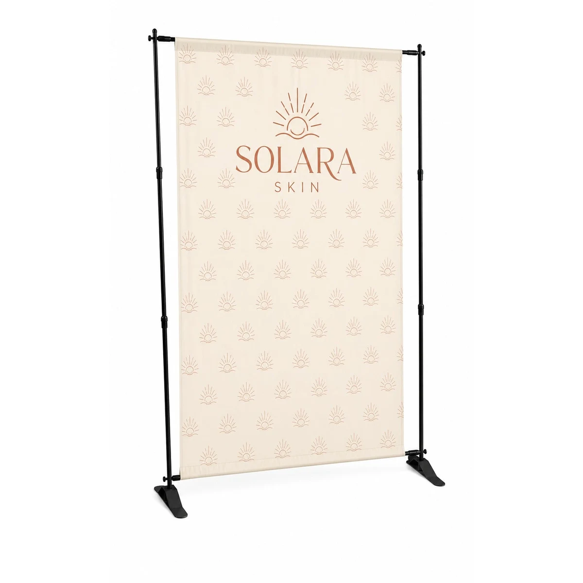 24 Hr Express Ship- 5' Exhibitor Expanding Display Kit, Media Wall Backdrop with Full Color Graphics 1