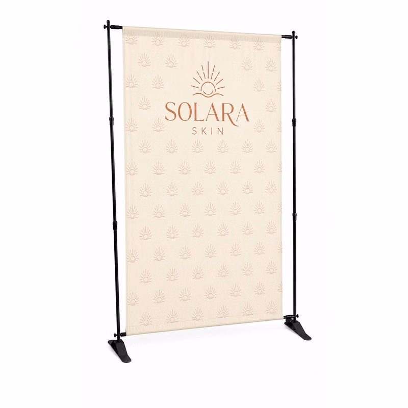 24 Hr Express Ship- 5' Exhibitor Expanding Display Kit, Media Wall Backdrop with Full Color Graphics