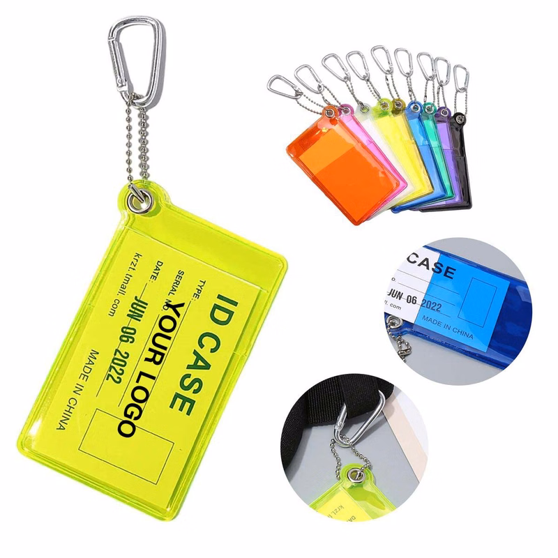 Clear PVC ID Card Holder Lightweight Practical