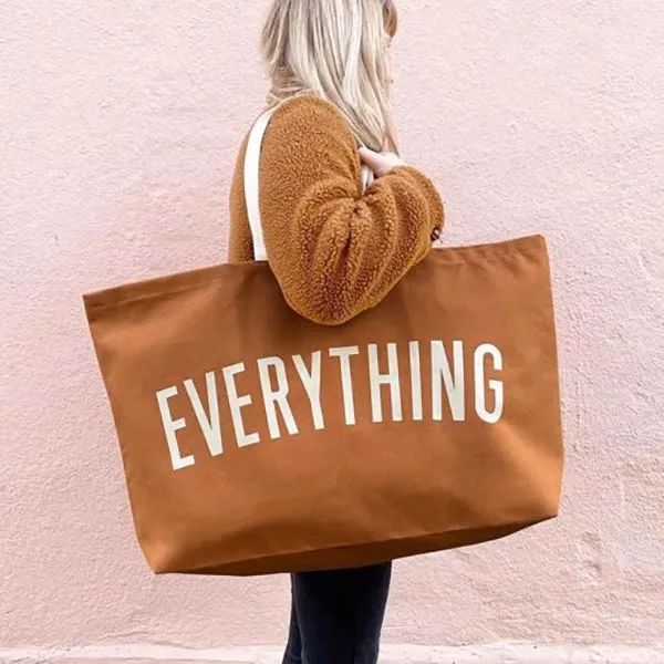 Large Eco-Friendly Canvas Tote Bag for Sustainable Shopping
