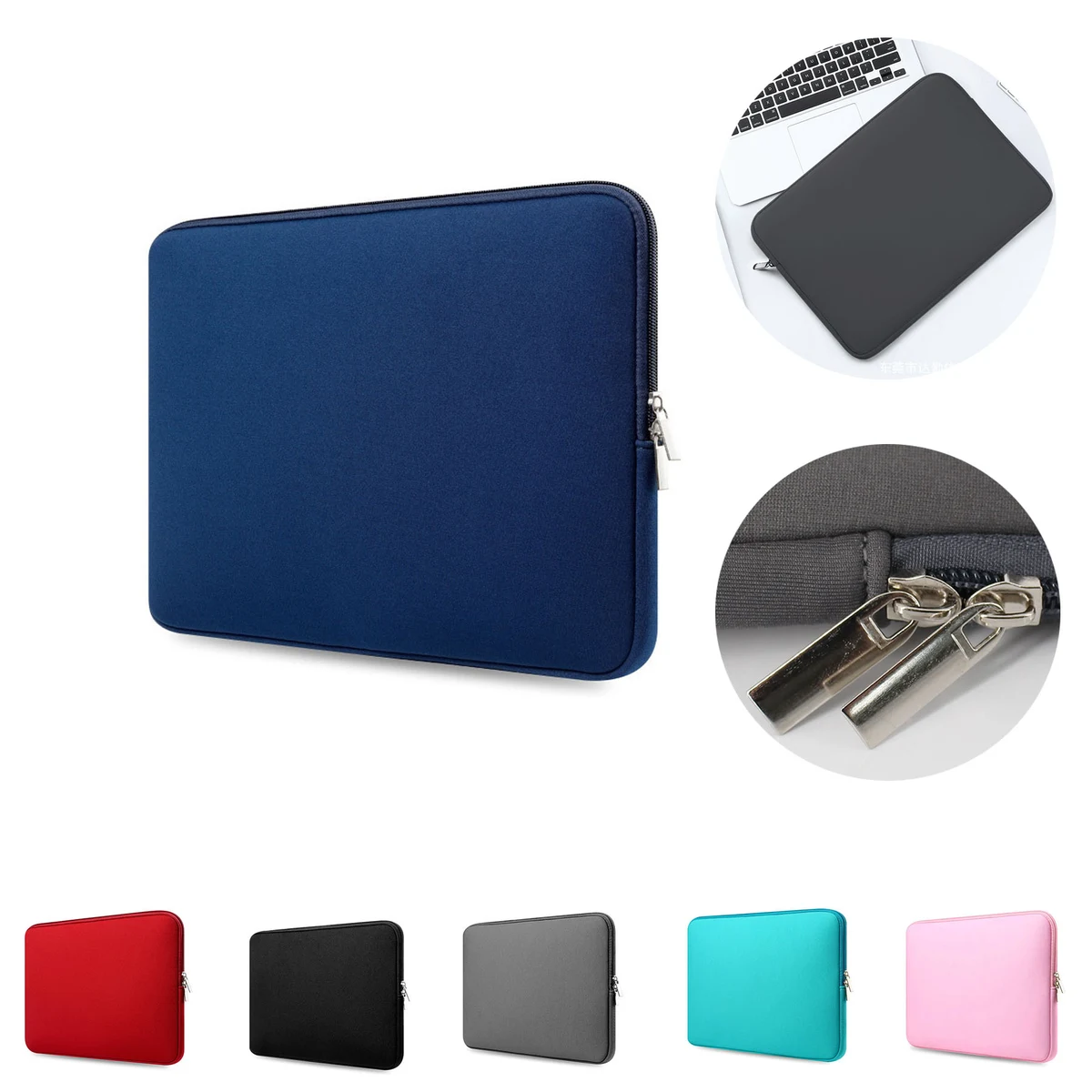 13" Neoprene Zippered Laptop & Tablet Sleeve 1