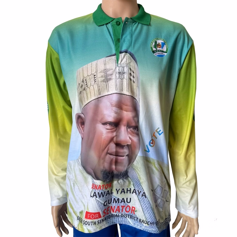 Custom Full Sublimation Performance Long Sleeve Polo