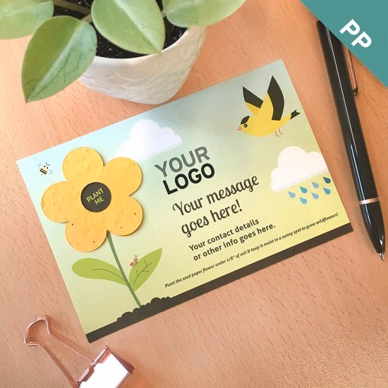 Plant Me Flower Medium Eco Panel Cards