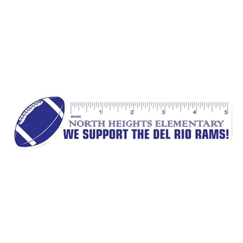 Football Polystyrene Ruler (1 3/4"x7") 1
