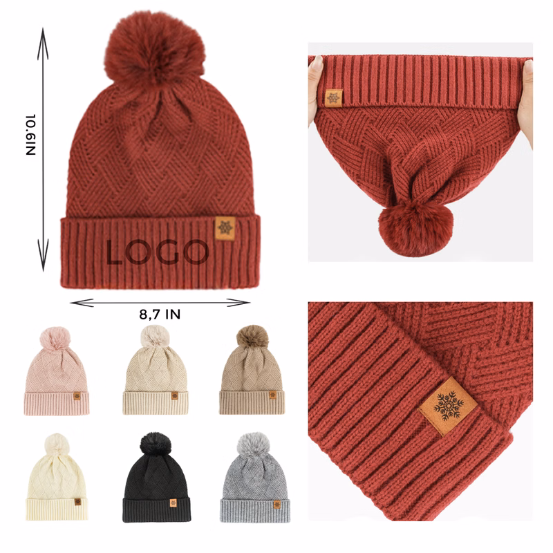 MOQ 10 PCS Durable Warm Knitted Hat