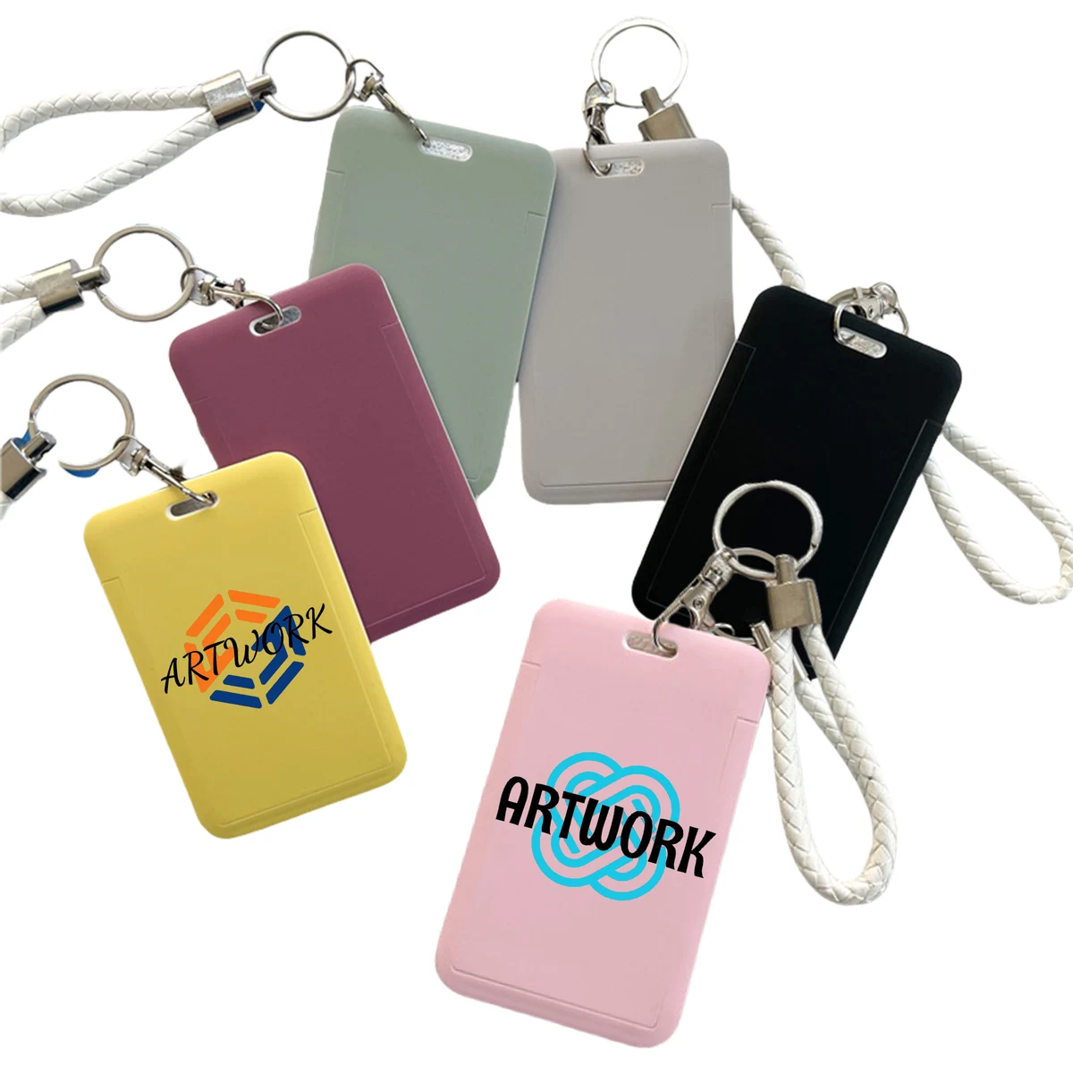 ID Badge Bus Card Holder Keychain 1