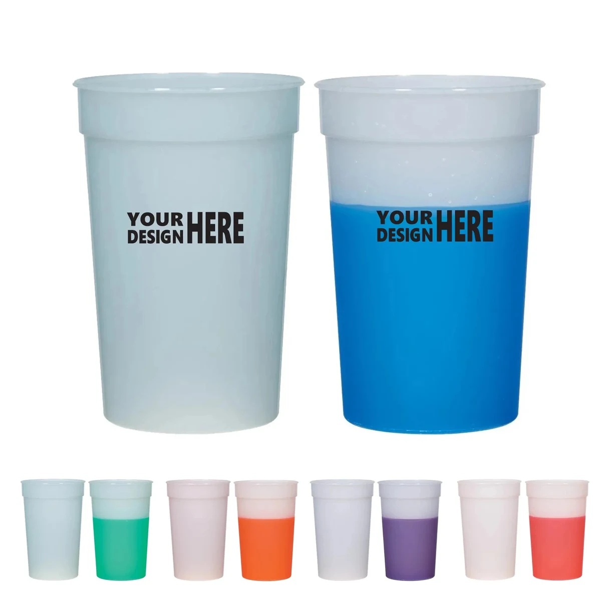16 oz Cold Color Changing Stadium Cup 1