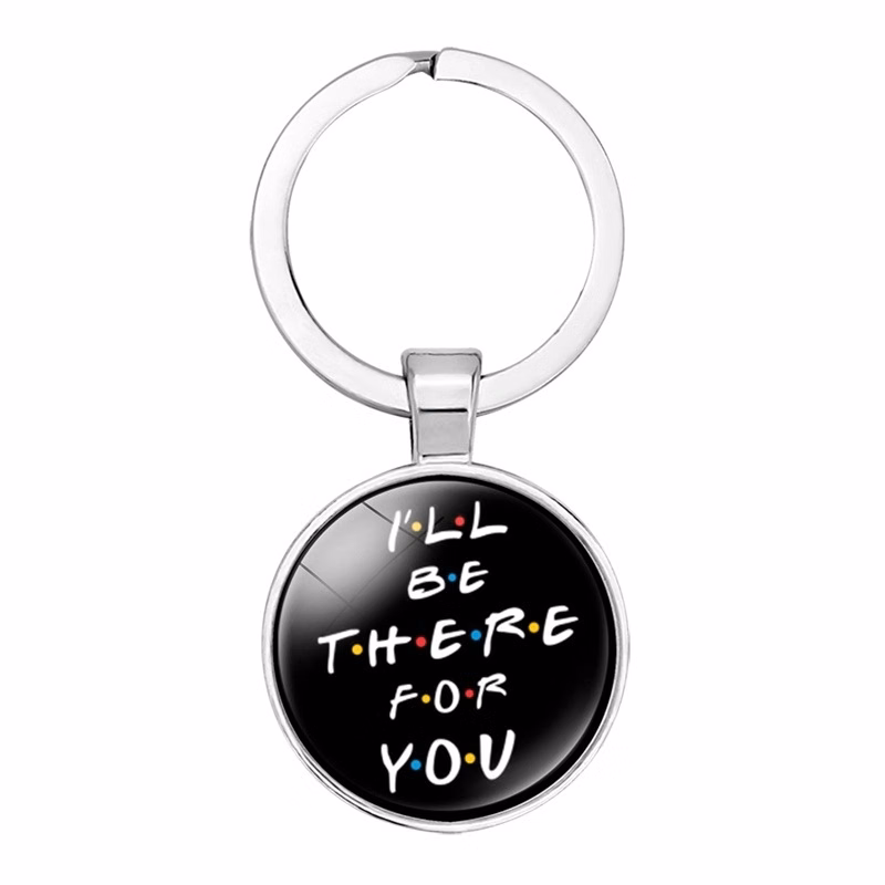 Full Color Domed Round Metal Key Chain