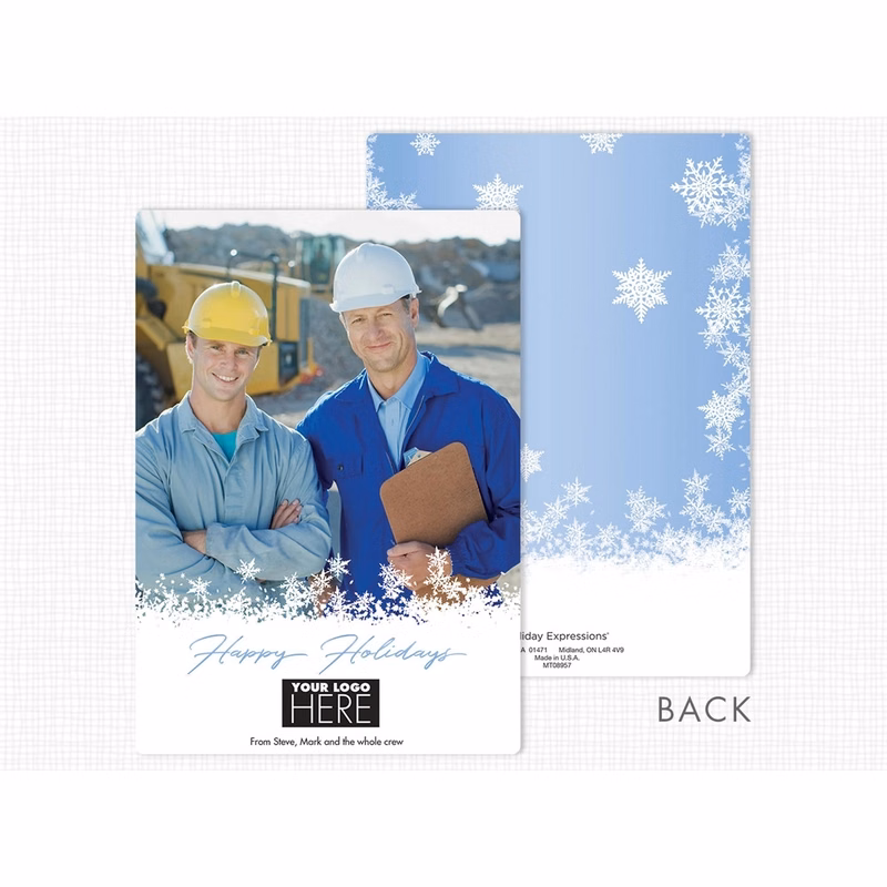 Off the Script Flat Holiday Photo Cards