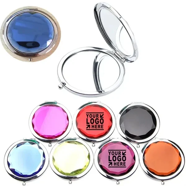 Round Metal Cosmetic Pocket Mirror 1