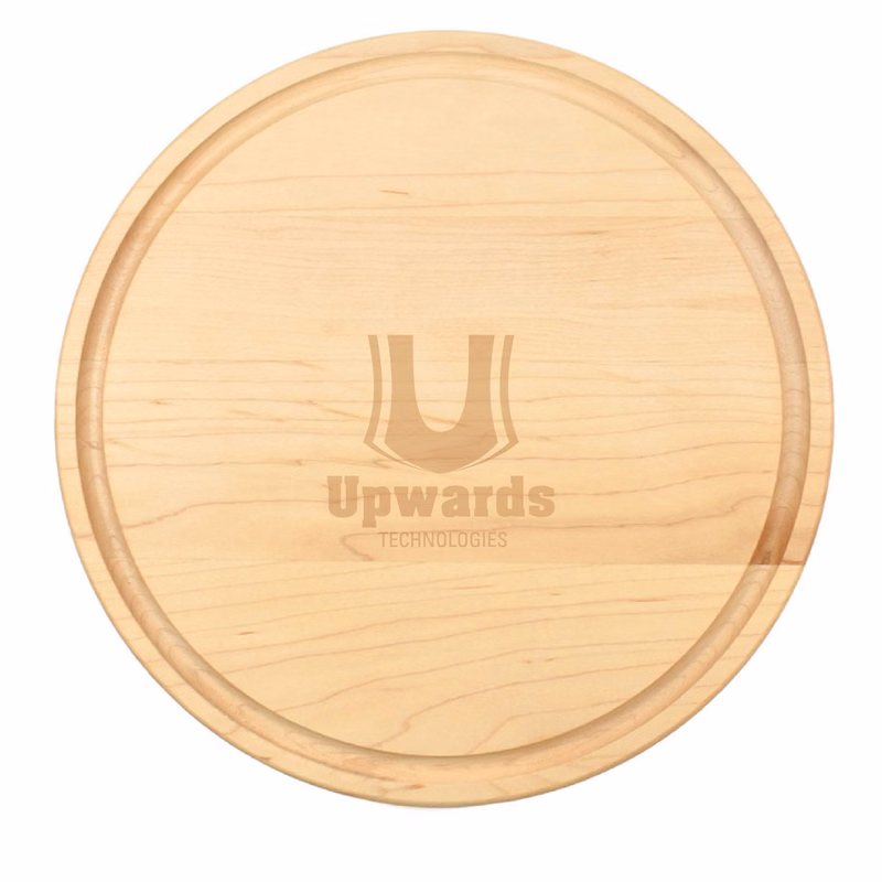 13 1/2" Maple Round Cutting Board with Juice Groove