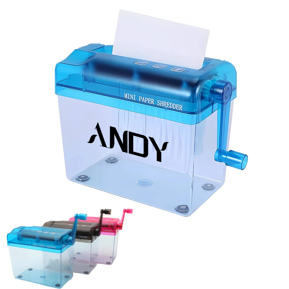 Mini Hand-cranked Paper Shredder 1