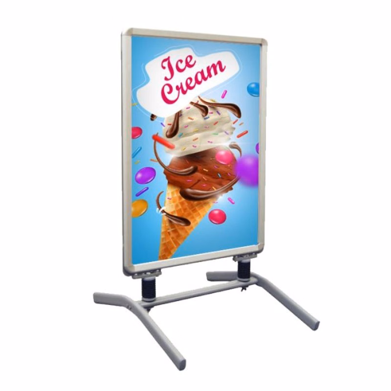 Ice Cream Pre Printed outdoor sign Springster™ L Snap Frame
