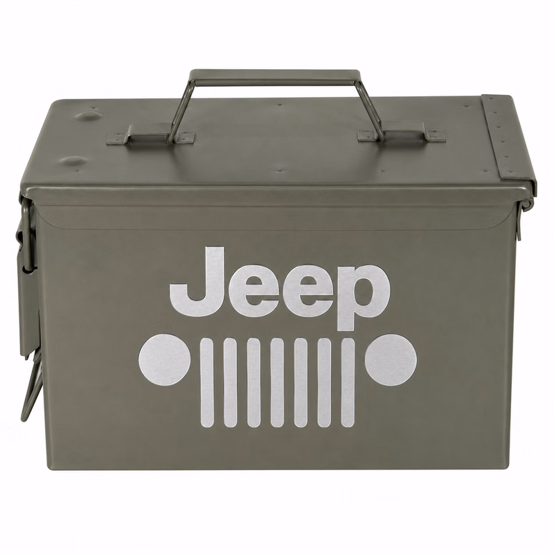 Olive Drab Fat 50 Caliber Army Surplus Steel Ammo Can
