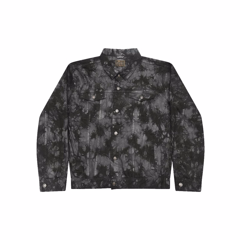 Unisex Tie-Dyed Denim Jacket - 9050