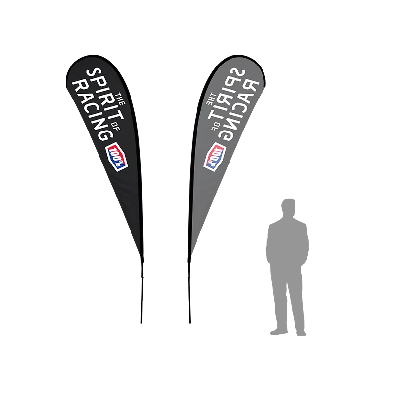 15ft Single Sided TearDrop Flag w/ Pole 1