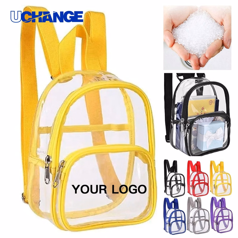 Clear PVC Mini Backpack Bag for Stadium Events