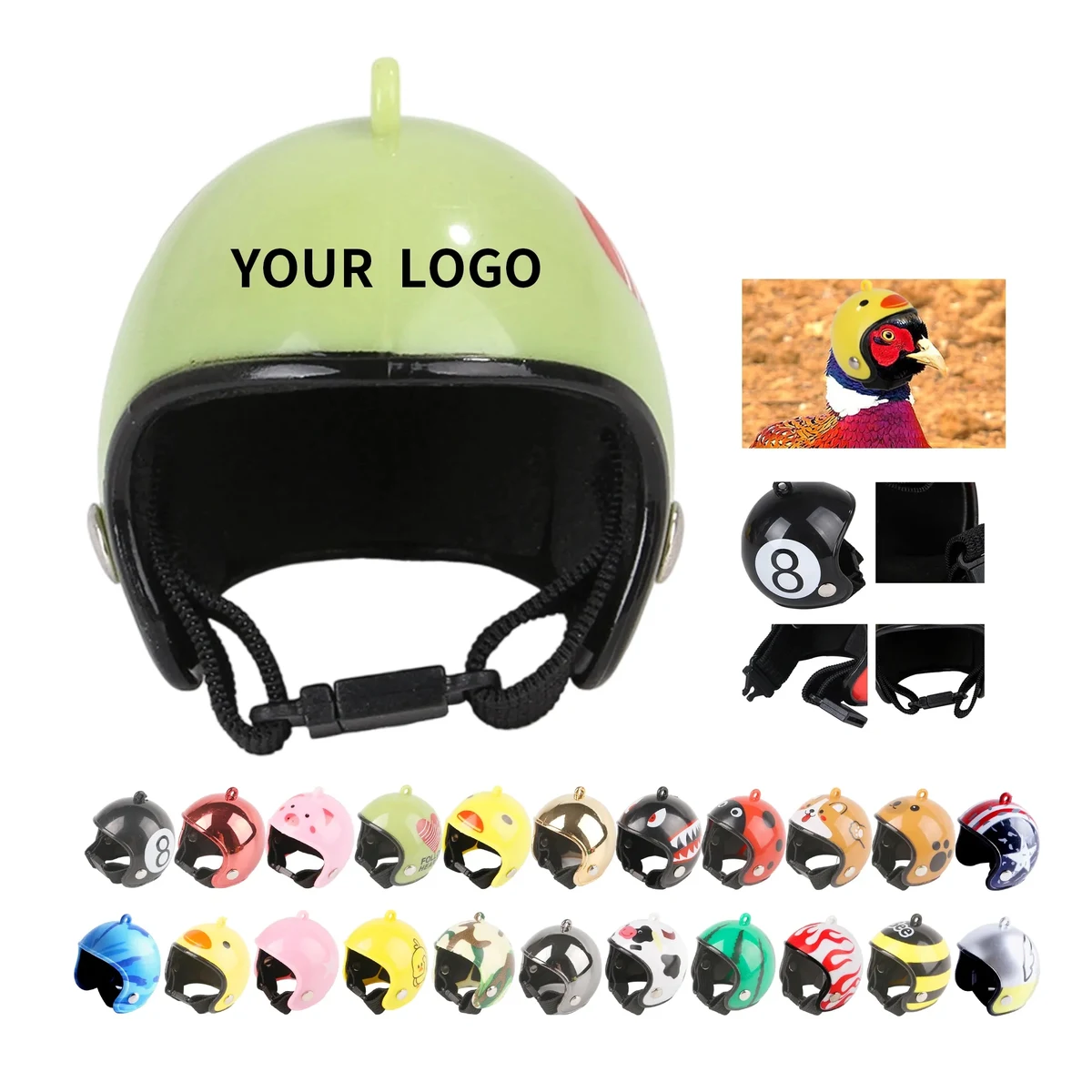 MOQ 50 Mini Chicken Pet Helmet 1