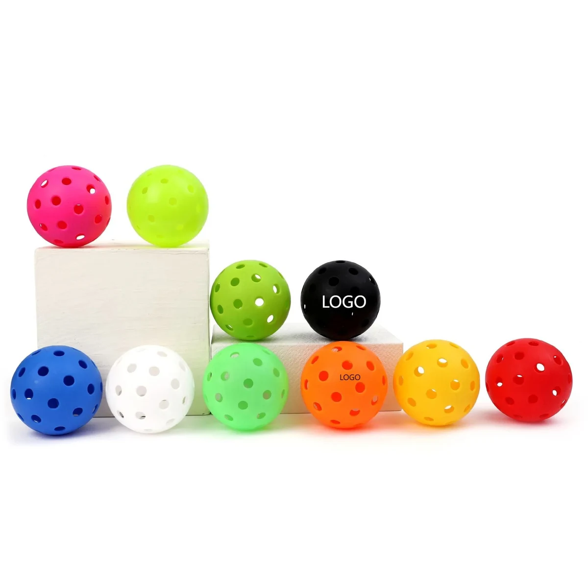 Seamless Inside 40 Holes Pickleball Balls For Outdoor 1