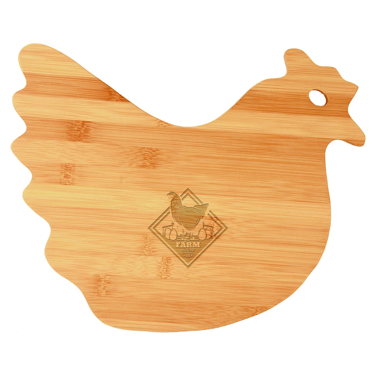 Bamboo Hen-Shaped Cutting Board 1