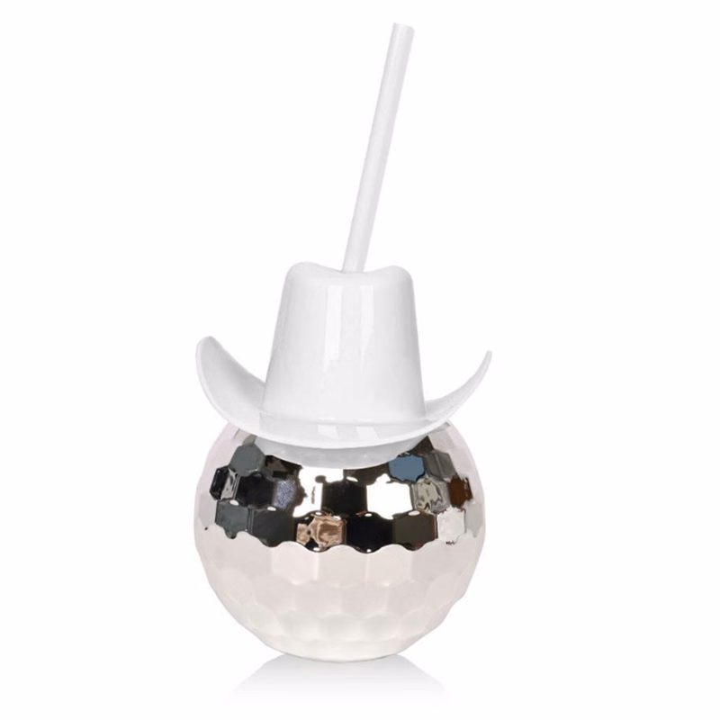 20oz Cowboy Hat Flashing Ball Tumbler Cup