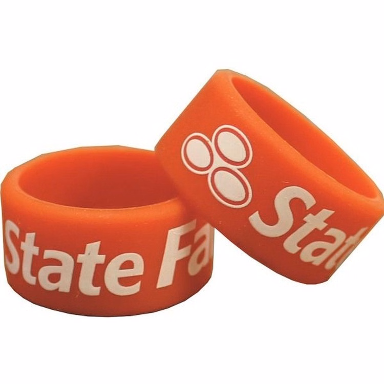 Custom Screen Printed Silicone Thumb Band