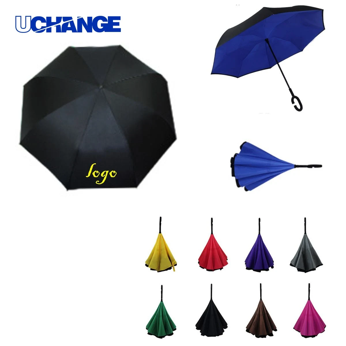 8-Rib C-Handle Double-Layer Inverted Umbrella 1