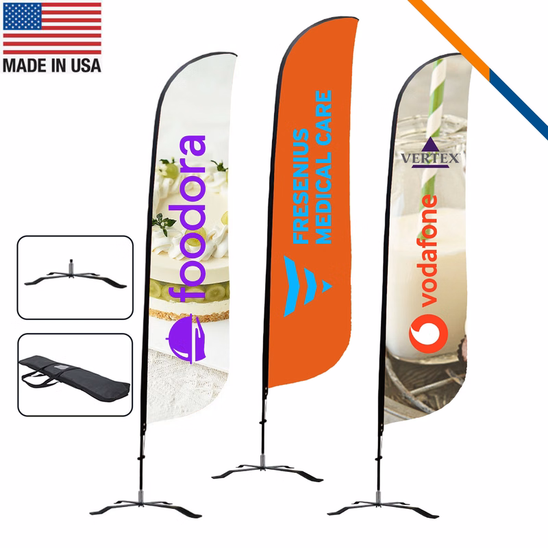 16.5' Genimi Single-Sided Feather Flag
