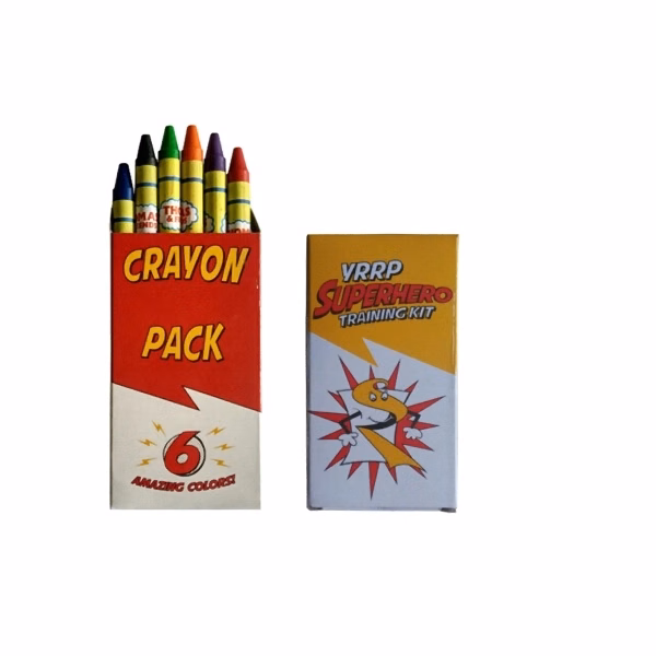 6 Pack Custom Crayon