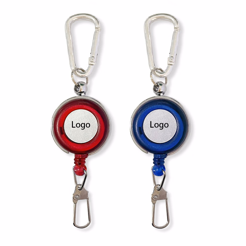 Telescopic Badge Reel with Key Chain