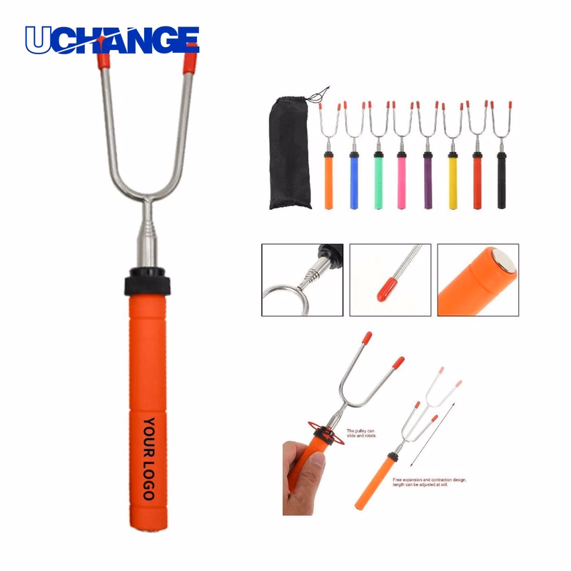 Extendable Stainless Steel BBQ Fork Set