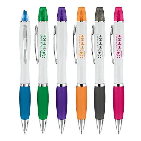 Curvaceous Ballpoint Highlighter Pen 1