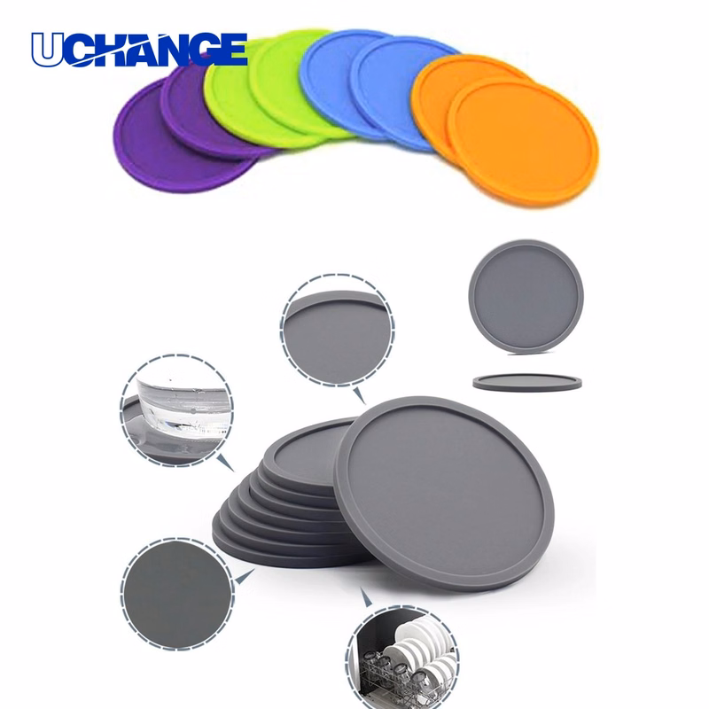 Insulated High Temperature Resistant Round Silicone Coaster Mat