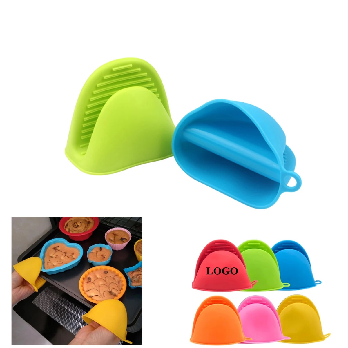 Silicone Oven Mitt Baking Gloves MOQ 50PCS 1