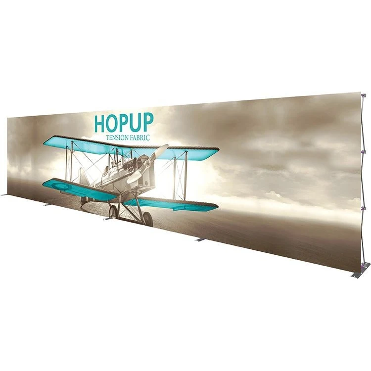 Hopup 30ft Full Height Straight Display W/ Front Graphic 1