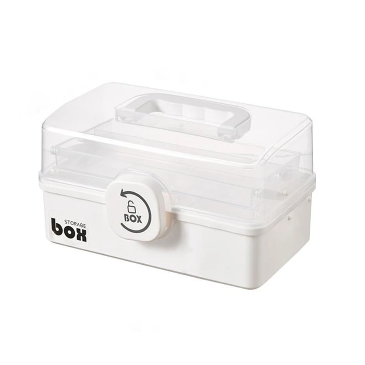 3-Tier Plastic First Aid Kit with Carry Handle 1