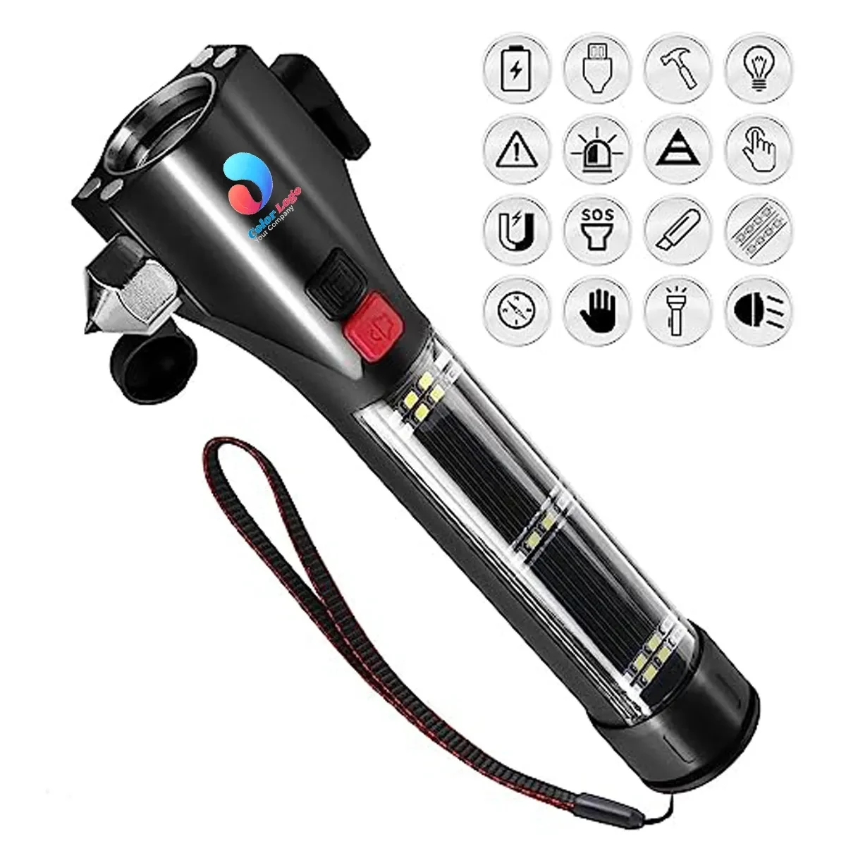 Car Safety Hammer Flashlight 1