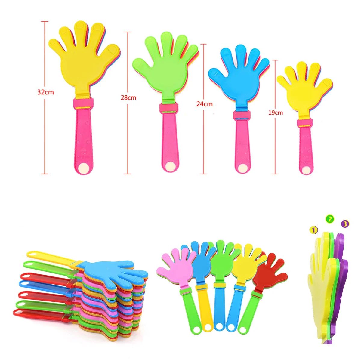 PVC Party Hand Clappers Custom 1
