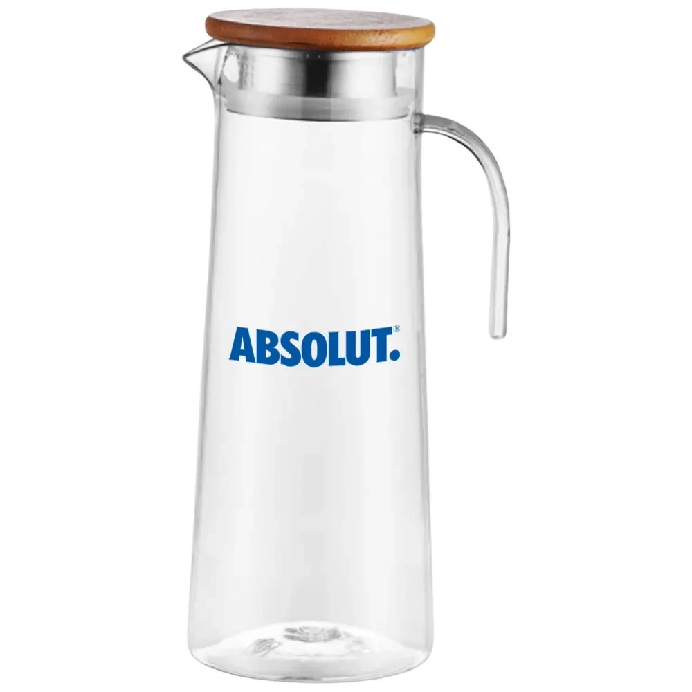40.6oz. Acrylic Pitcher with Bamboo Lid 1