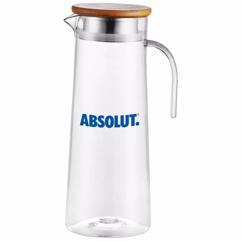 40.6oz. Acrylic Pitcher with Bamboo Lid