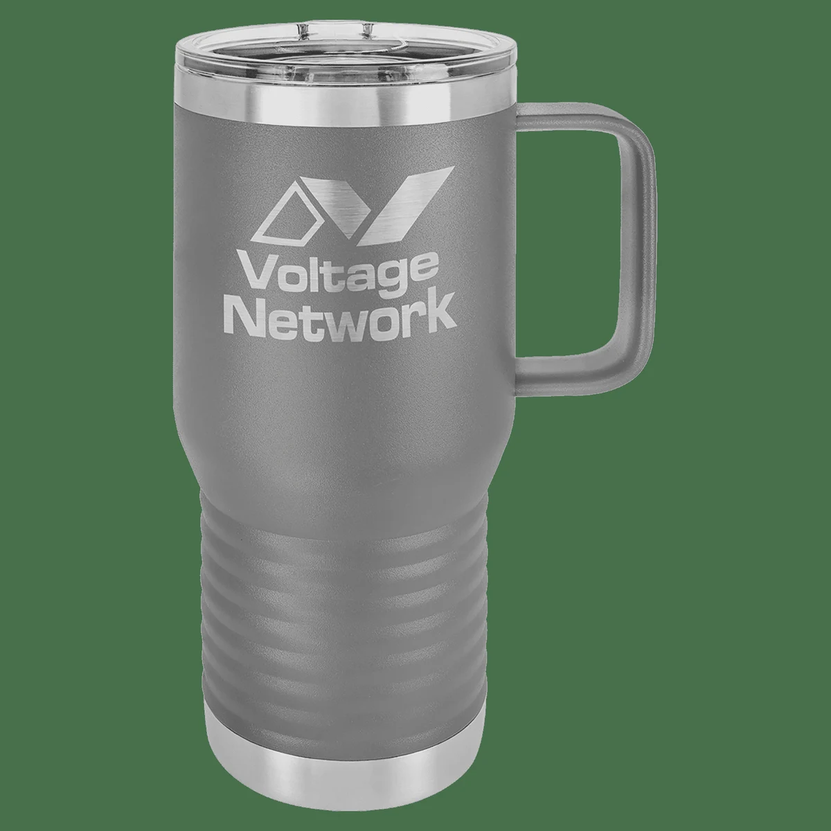Polar Camel 20 oz. Dark Gray Vacuum Insulated Travel Mug with Slider Lid 1