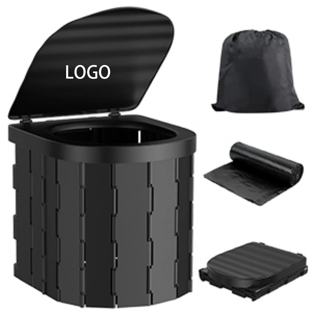 Compact Foldable Portable Toilet with Hygienic Liner System 1