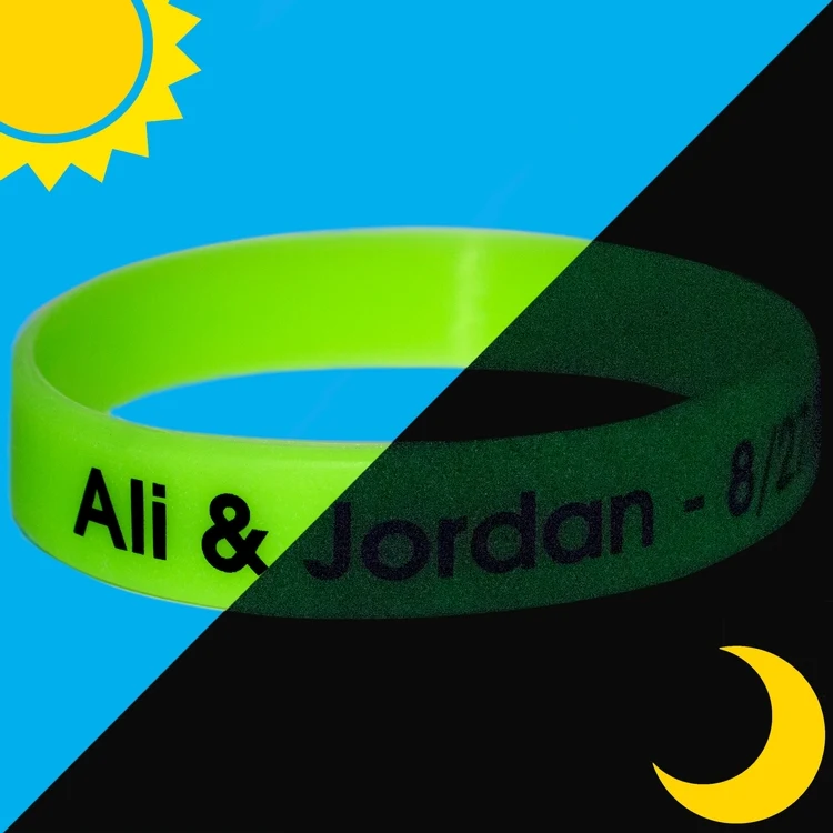Printed Glow In The Dark Wristband 1
