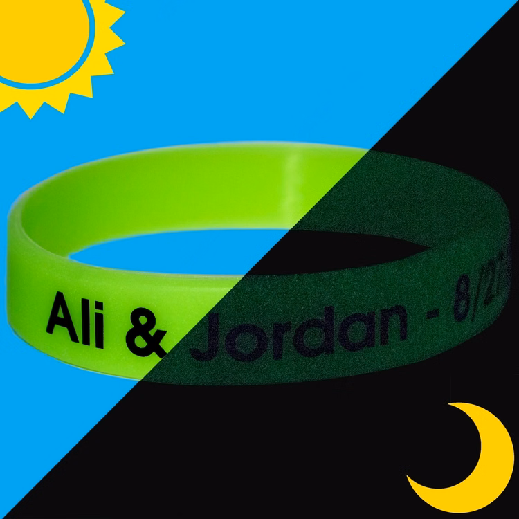 Printed Glow In The Dark Wristband
