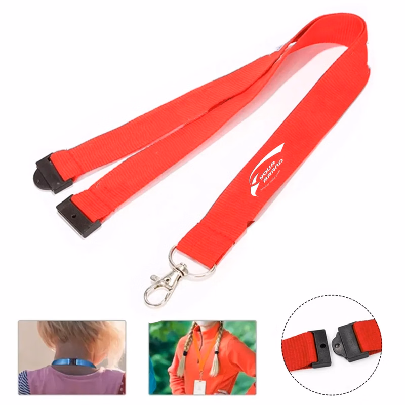 Customized Name & Logo Printed Safety Breakaway Lanyard