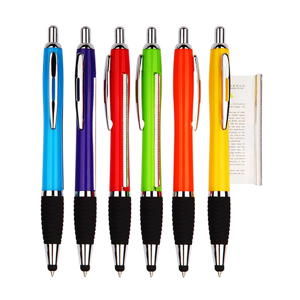 Custom Printed Banner Ballpoint Pen With Stylus 1