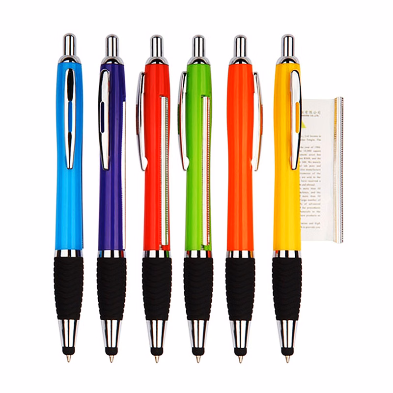 Custom Printed Banner Ballpoint Pen With Stylus
