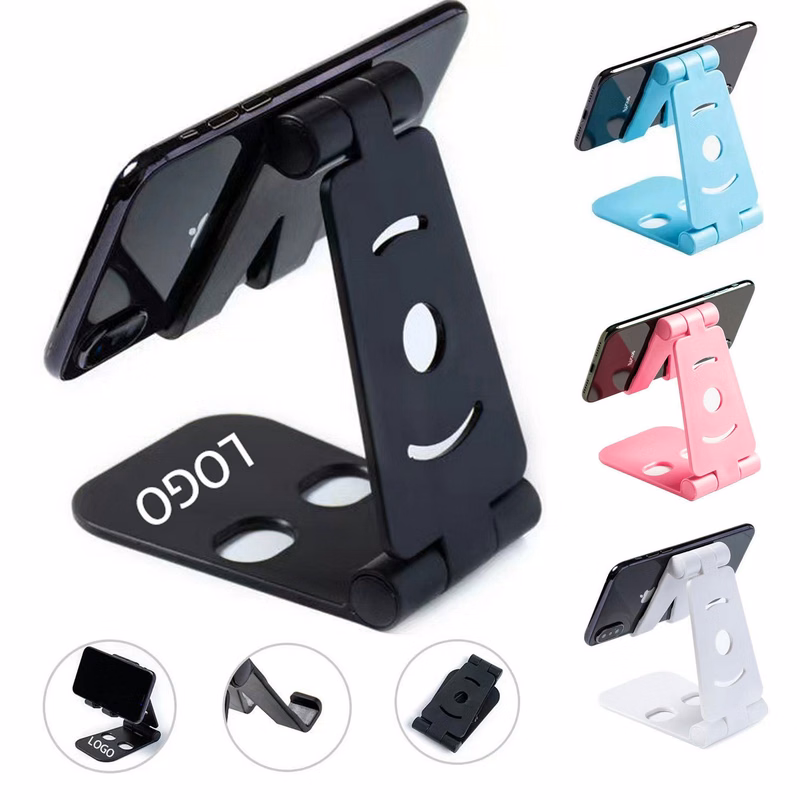 Dual Folding Cell Phone Stand,Fully Adjustable Foldable Desktop Phone Holder