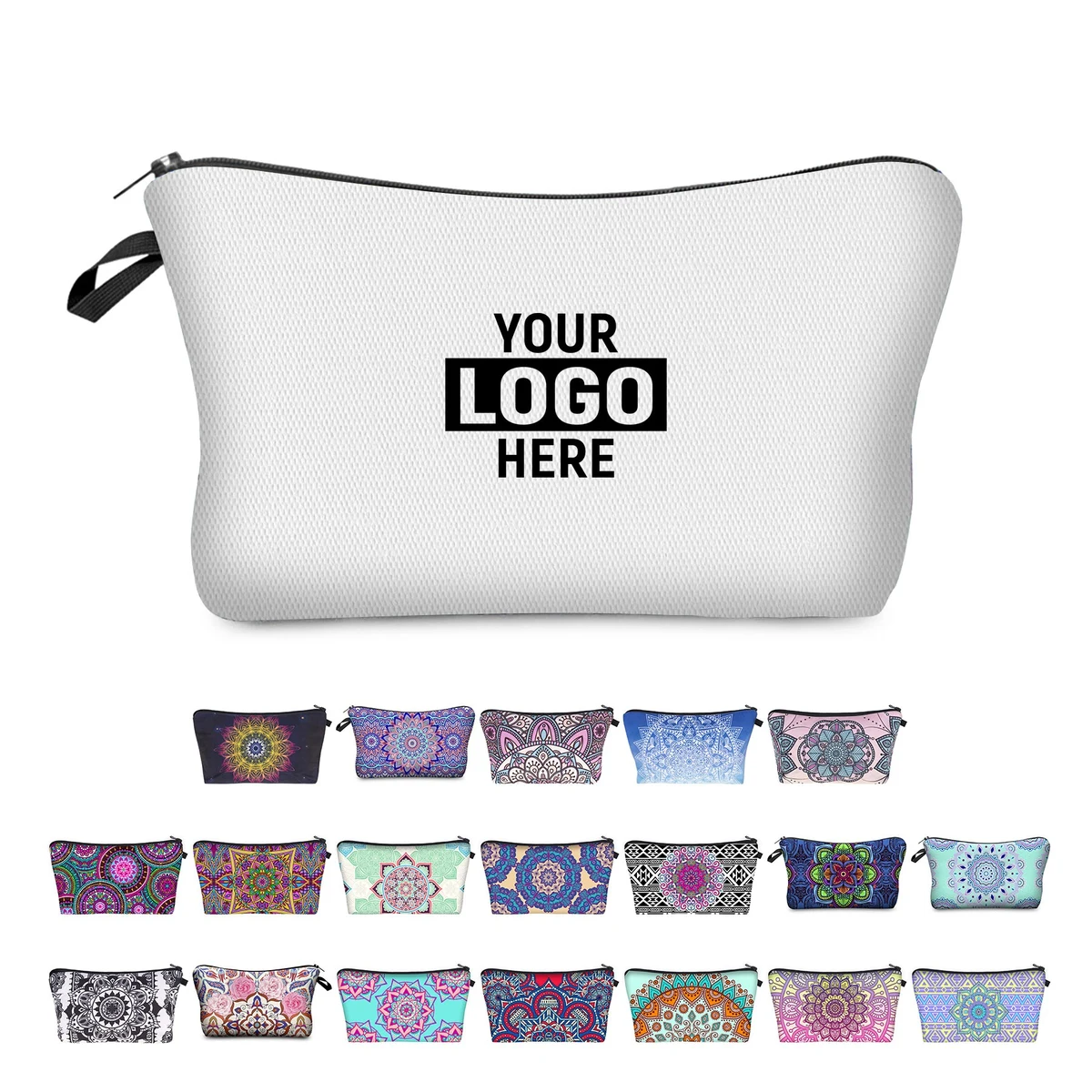 Digital Print Clutch Mandala Makeup Bag 1