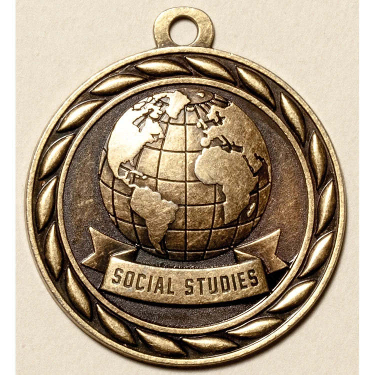 Social Studies Medal, 2" 1